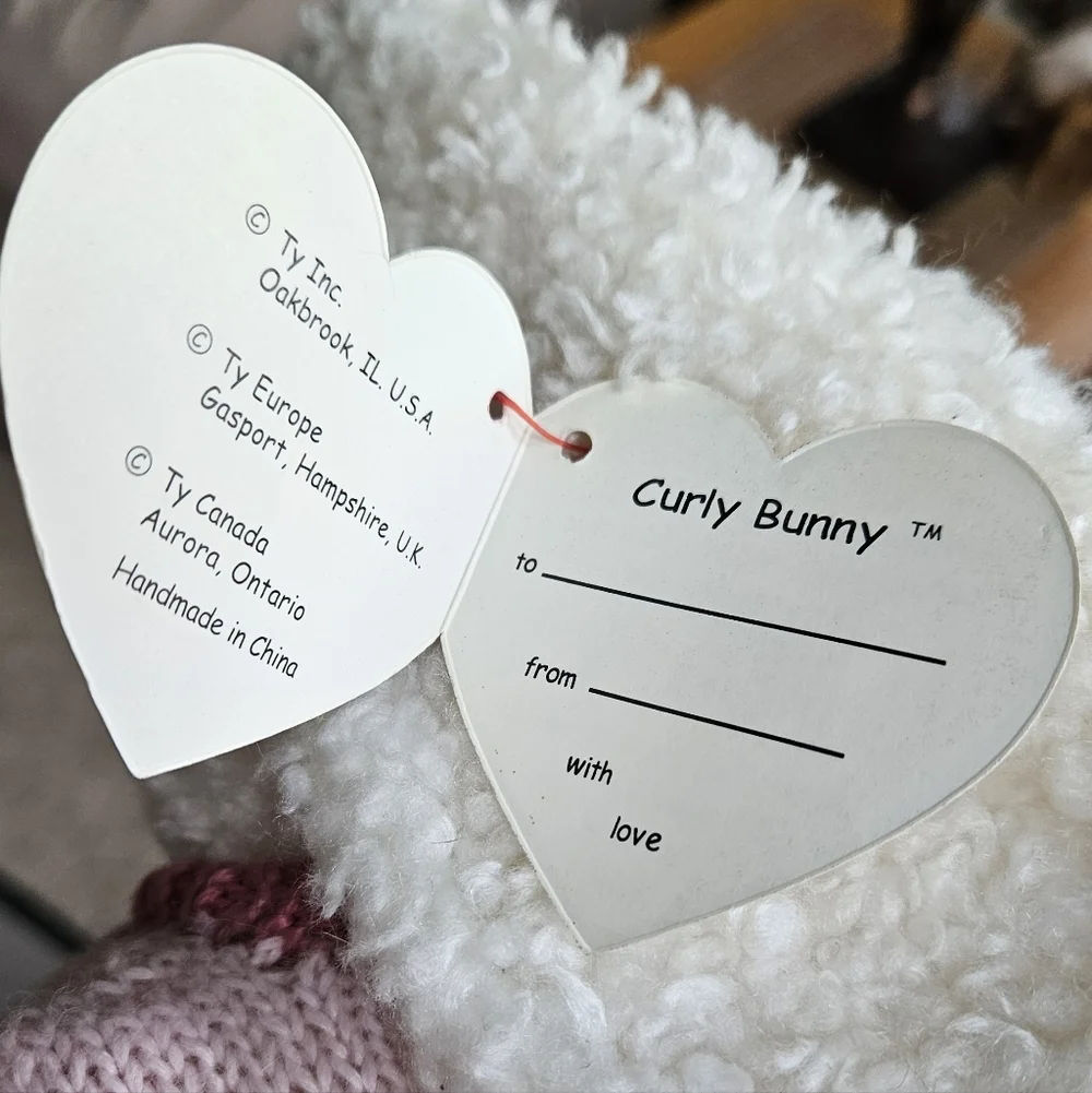 Vintage Ty Curly Bunny 18